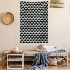 Monochrome Geometric Tapestry