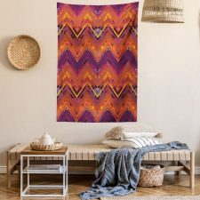 Native Zigzag Ornament Tapestry