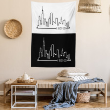 Minimalist City Tapestry