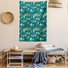 Funny Sea Creatures Tapestry