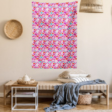 Hearts Swirls Tapestry