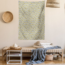 Overlapped Petals Print Tapestry