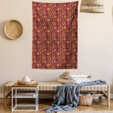 Antique Oriental Pattern Tapestry