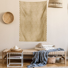 Nostalgic Dots Stars Tapestry