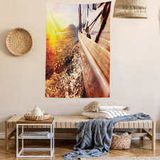 Mountains Lakeside Composition Tapestry