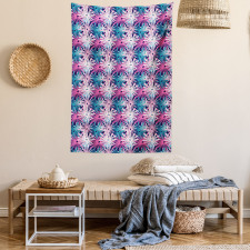 Overlapping Doodle Petals Tapestry