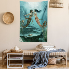 Sea Star and Seaweed Tapestry