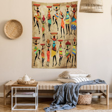 Woman Silhouettes Tapestry