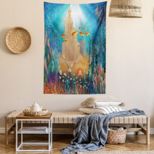 Fish Corals and Castle Tapestry