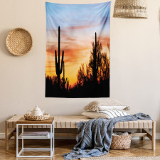 Desert Cactus Wild West Tapestry
