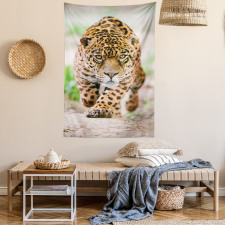 Jungle Fauna Predator Cat Tapestry