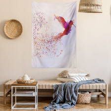 Abstract Hummingbird Tapestry