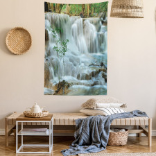 Waterfall Jungle Stream Tree Tapestry