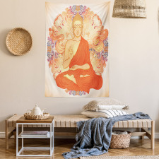 Oriental Calmness Figure Tapestry