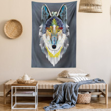 Wolf Coyote Portrait Art Tapestry