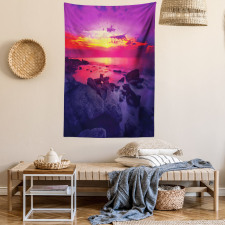 Sunset over Sea Cloudy Tapestry