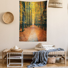 Romantic Alley Woods Tapestry