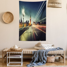 Big Ben Urban Cityscape Tapestry