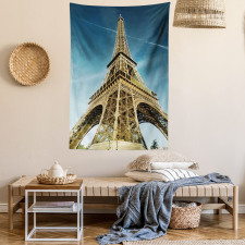 Paris Park Skyline Tapestry