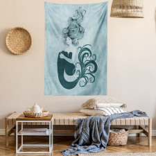 Sleeping Mermaid Tapestry