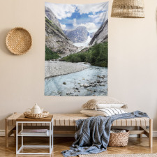 Norwegian Mountains River Tapestry