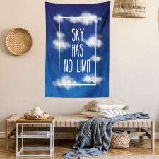 Sky Has No Limit Square Frame Tapestry