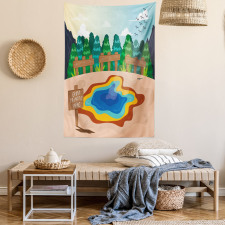 Cartoon Prismatic Spring Tapestry