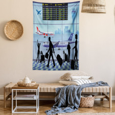 Planes People Flight Board Tapestry