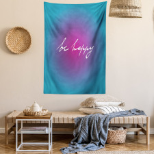 Energetic Be Happy Tapestry