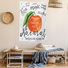 Watercolor Citrus Fruit Tapestry