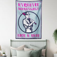 Retro Poster Art Like a Boss Tapestry