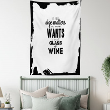 Funny Drinking Words Wine Tapestry