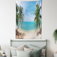 Panoramic View Beach Tapestry