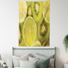 Close up Exotic Fruit and Lime Tapestry