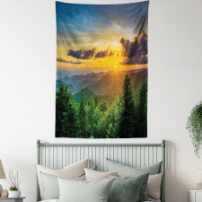 Sunset Hills Panorama Tapestry