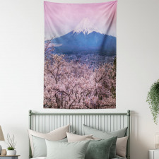 Spring Season Violet Tones Tapestry