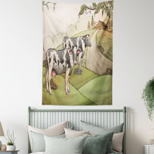 Dairy Cows Countryside Tapestry