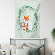 Friends Fox Rabbit Tapestry