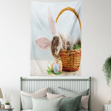 Cat as Easter Rabbit Tapestry