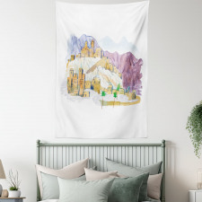 Desert City Art Tapestry