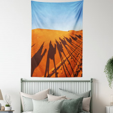 Camel Caravan Silhouette Tapestry