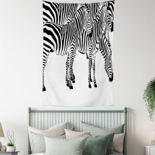 Wild Zebras Tapestry