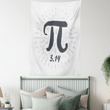 Grunge Design Number Lines Tapestry