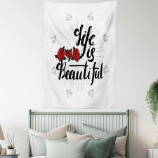 Life is Roses Motif Tapestry