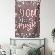 You are My Magic Outline Tapestry