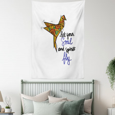 Let Your Soul and Spirit Fly Tapestry