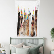 Party Animals in Hats Tapestry