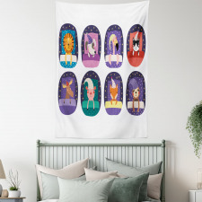 Pattern Sleeping Animal Tapestry