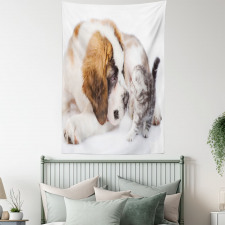 Sniffing Animals Photo Tapestry