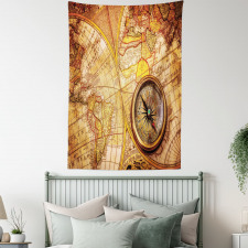 Old World Map Tapestry